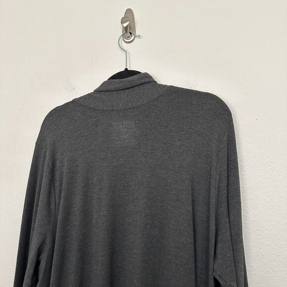 NWT Torrid Super Soft Open Front Duster Cardigan Gray Warterfall Long Women's 3X - Picture 9 of 9